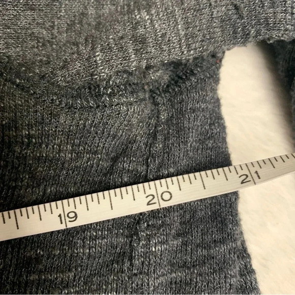 We The Free dark gray slit back cowl neck sweater size small would fit up - Picture 6 of 10